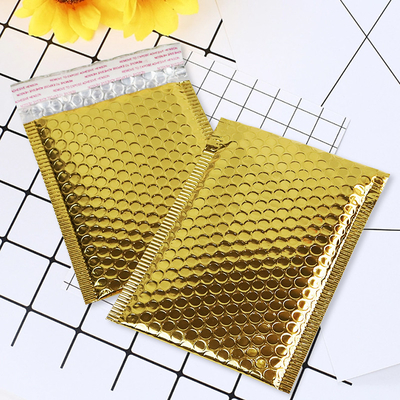 Emas Self Sealing Bubble Mail Bags Foil Ziplock Bags Dengan Tahan Kelembaban