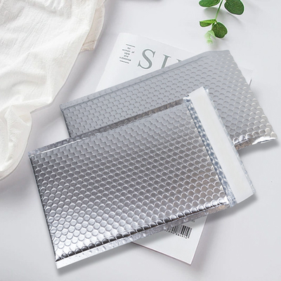 Silver Poly Mailers túi bong bóng bạc tự niêm phong Khóa chống ẩm