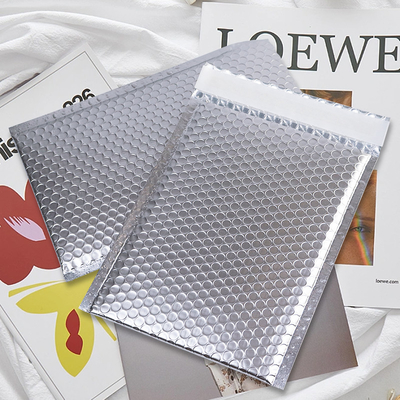 Silver Poly Mailers túi bong bóng bạc tự niêm phong Khóa chống ẩm