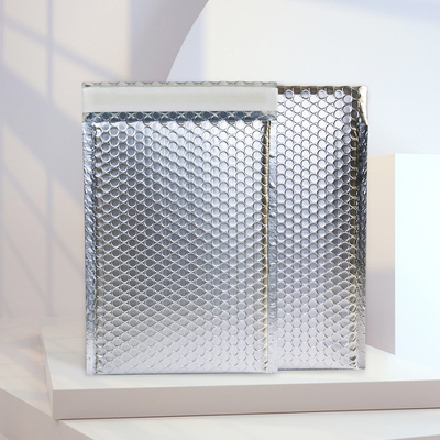 Silver Poly Mailers túi bong bóng bạc tự niêm phong Khóa chống ẩm
