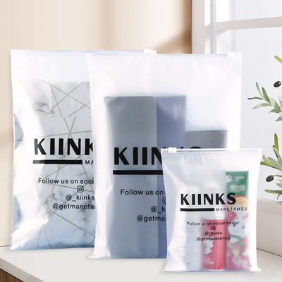 12 dây minh bạch / Matte Frosted Zipper Bags Custom Frosted Zip Lock Bags