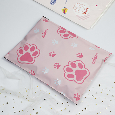 Encantadora impresión de patas rosas Bolsa de seguridad