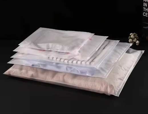 Sterk doorboordingsbestand herbruikbare heldere plastic zakken met rits