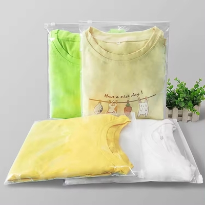 EVA có thể tùy biến CPE / PE túi zip rõ ràng cho quần áo với việc niêm phong dễ dàng