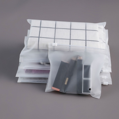EVA D2W Biodegradable Custom Frosted Zipper Bags Pencetakan Layar / Pencetakan Gravure
