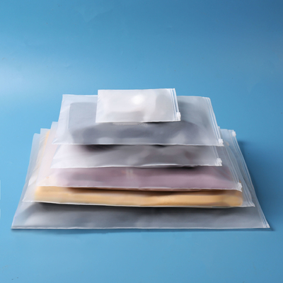 EVA D2W Biodegradable Custom Frosted Zipper Bags Pencetakan Layar / Pencetakan Gravure