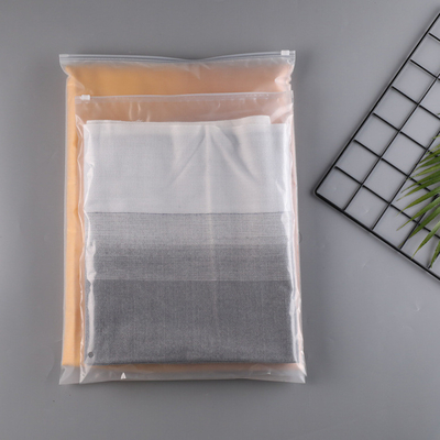 EVA D2W Biodegradable Custom Frosted Zipper Bags Pencetakan Layar / Pencetakan Gravure
