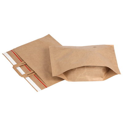Logo personnalisé Enveloppe de courrier en papier kraft Sac de courrier en papier kraft brun recyclable