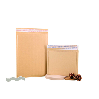 Bản thân dán con dấu Kraft giấy thư bìa túi phong bì màu nâu trắng tùy chỉnh