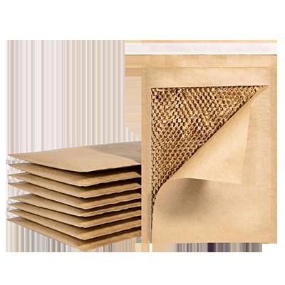 Biyodegradable Honeycomb Kraft Kağıt Posta Çantaları Hediye Paketlemesi İçin Şok emici