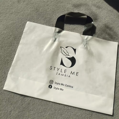 Biologisch afbreekbaar met logo's, herbruikbare plastic winkeltas