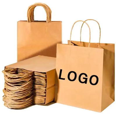 Kraft giấy White cardboard Custom logo túi giấy lụa màn hình da dây thừng hỗ trợ tùy chỉnh
