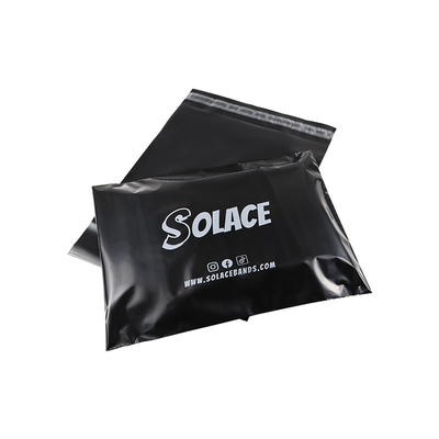 40mm Hoặc 50mm môi Đen compostable mailers Biodegradable túi bưu chính