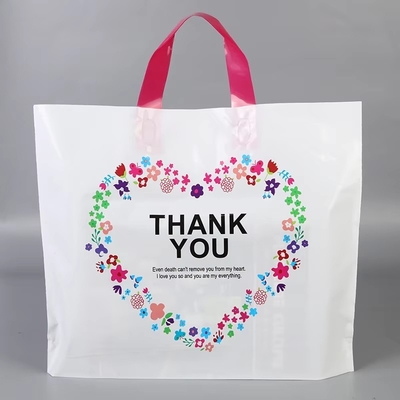Logo tùy chỉnh in Nhạc thông minh Bao bì nhựa Tote mang túi mua sắm