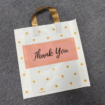 Bolsas de compras de soporte poliestampadas personalizadas con logotipo para ropa
